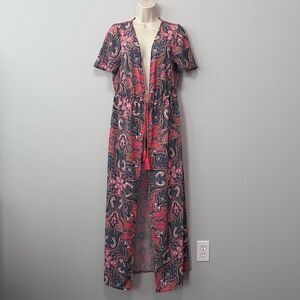 Free Press Swim Beach Kimono Cover Up Size S